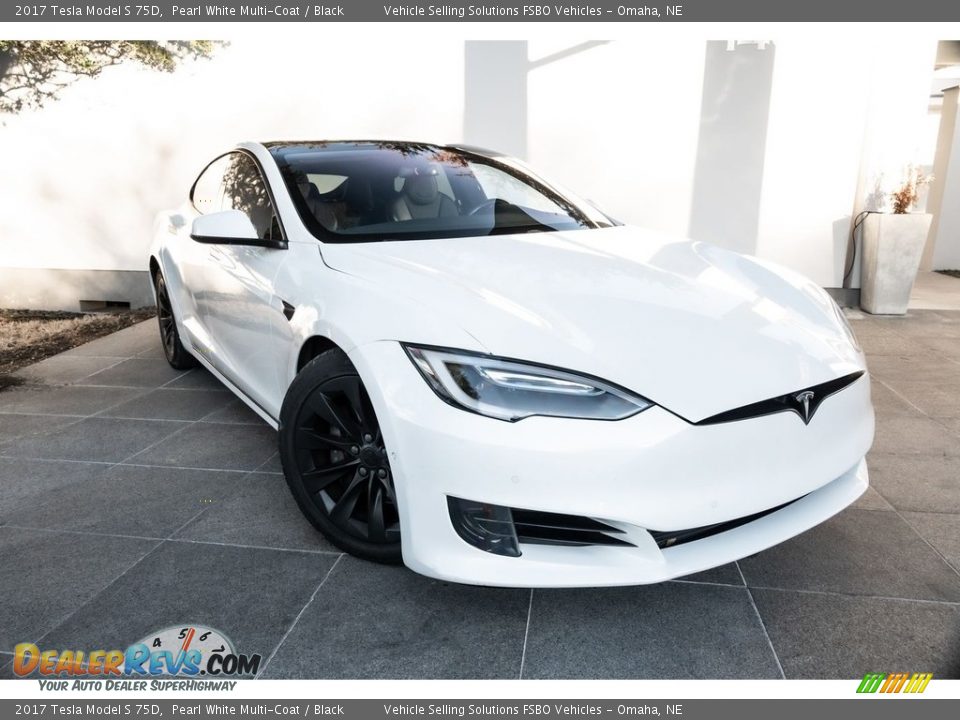 Pearl White Multi-Coat 2017 Tesla Model S 75D Photo #18