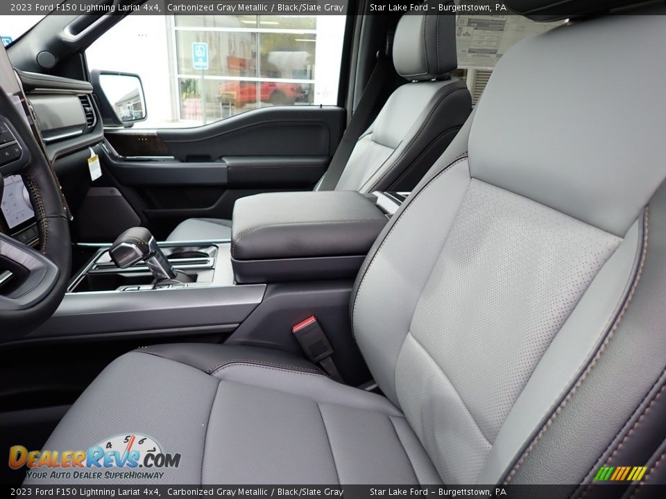 Front Seat of 2023 Ford F150 Lightning Lariat 4x4 Photo #10