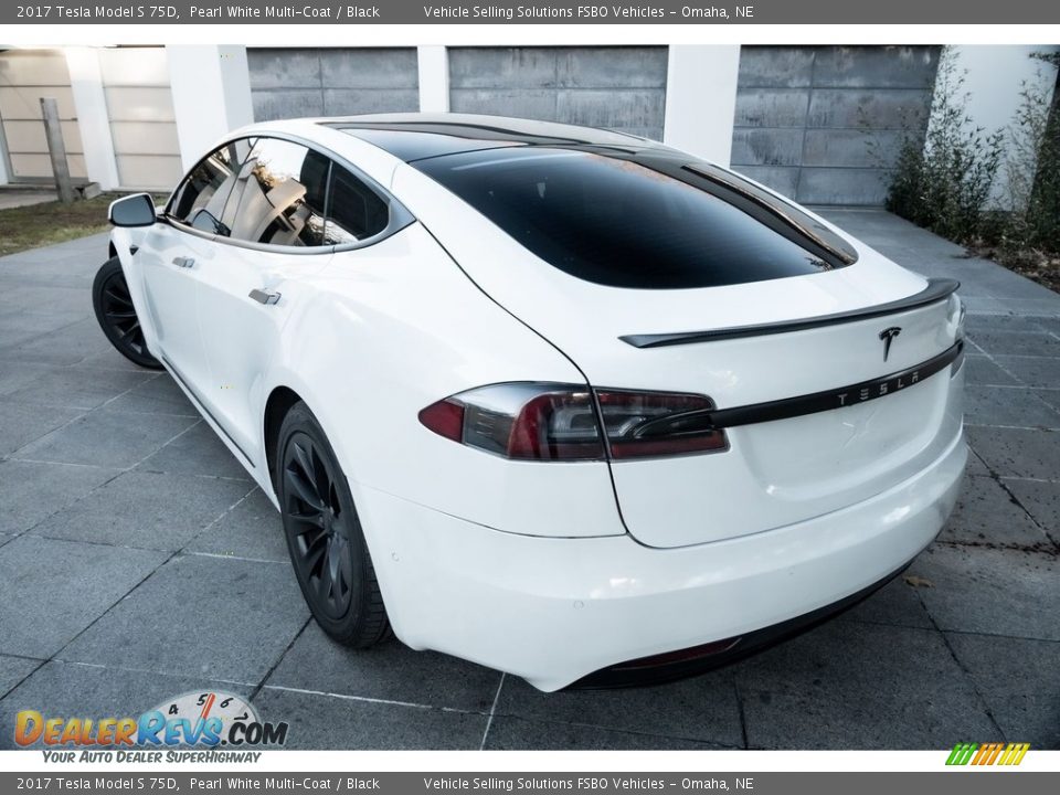 Pearl White Multi-Coat 2017 Tesla Model S 75D Photo #19