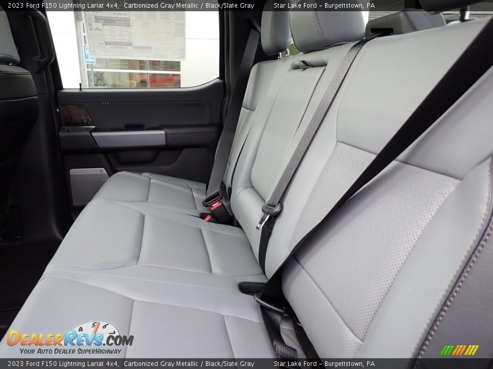 Rear Seat of 2023 Ford F150 Lightning Lariat 4x4 Photo #11