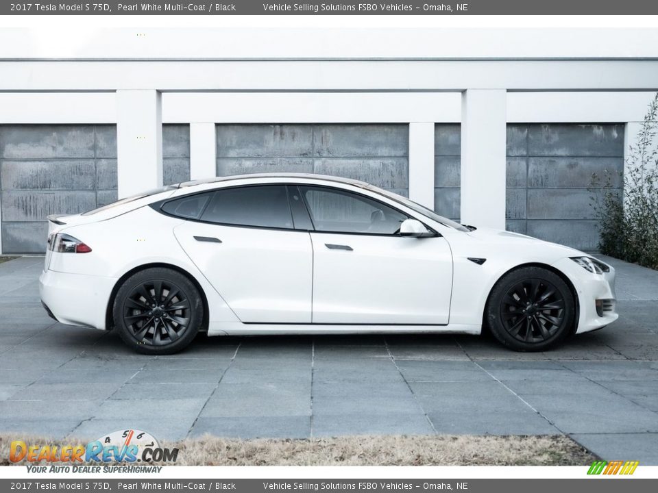 Pearl White Multi-Coat 2017 Tesla Model S 75D Photo #20