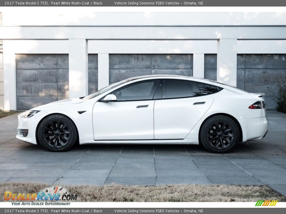 Pearl White Multi-Coat 2017 Tesla Model S 75D Photo #22