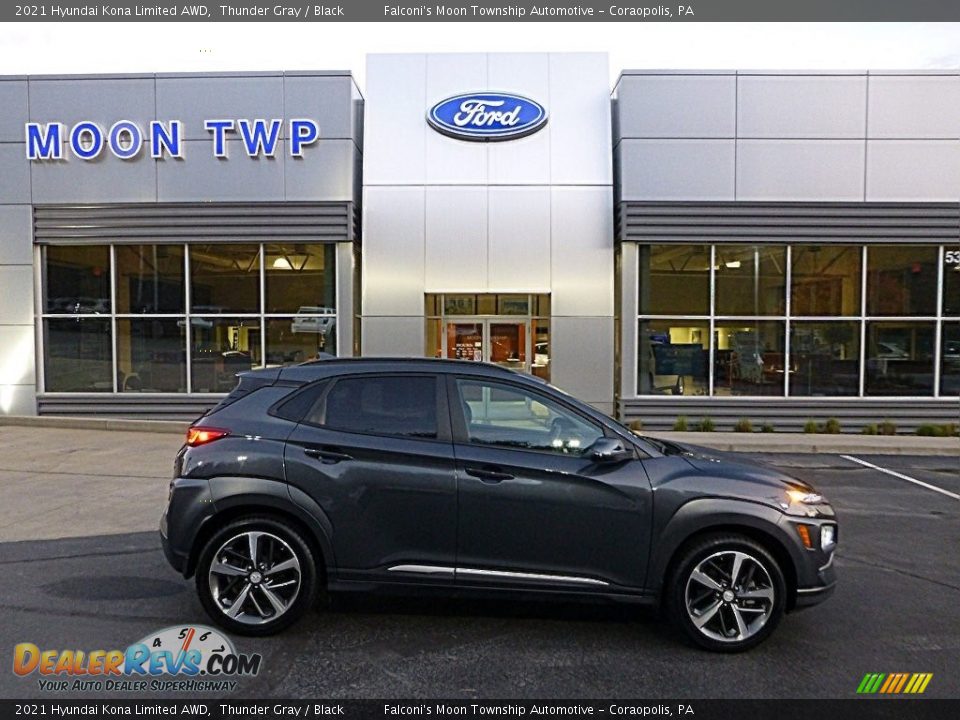 2021 Hyundai Kona Limited AWD Thunder Gray / Black Photo #1