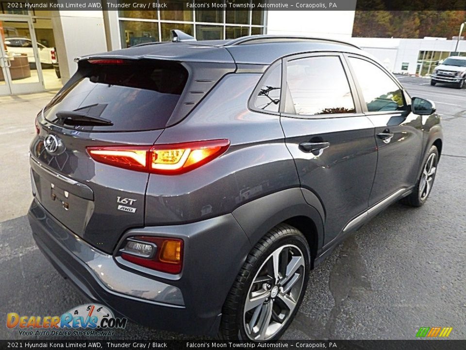 2021 Hyundai Kona Limited AWD Thunder Gray / Black Photo #2