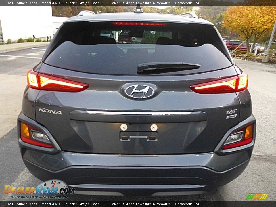 2021 Hyundai Kona Limited AWD Thunder Gray / Black Photo #3