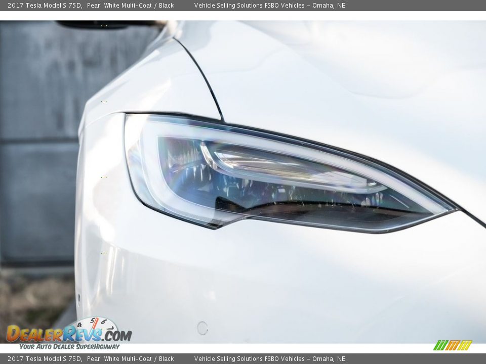 2017 Tesla Model S 75D Pearl White Multi-Coat / Black Photo #27