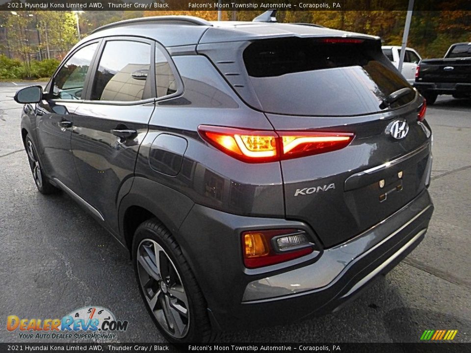 2021 Hyundai Kona Limited AWD Thunder Gray / Black Photo #5