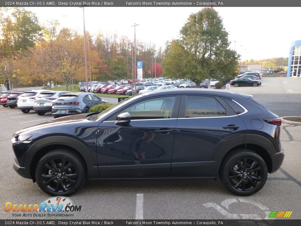 Deep Crystal Blue Mica 2024 Mazda CX-30 S AWD Photo #6