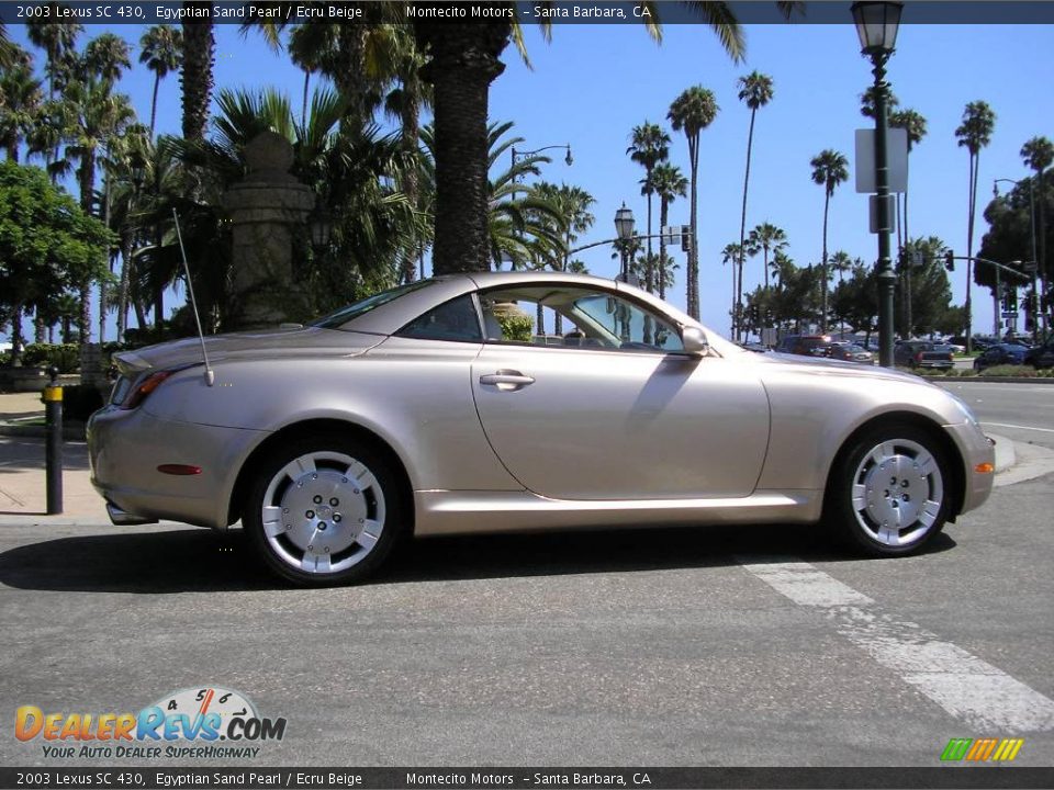 2003 Lexus SC 430 Egyptian Sand Pearl / Ecru Beige Photo #15