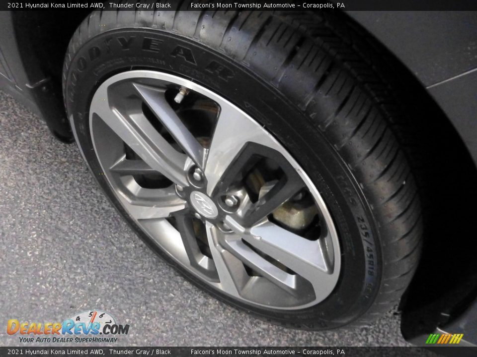2021 Hyundai Kona Limited AWD Thunder Gray / Black Photo #10