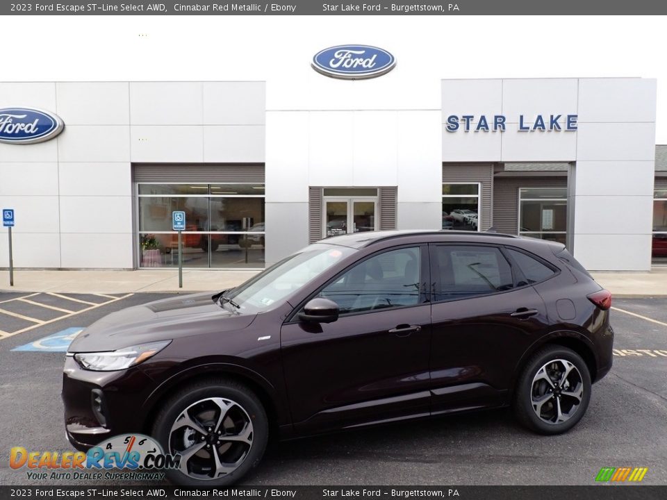 2023 Ford Escape ST-Line Select AWD Cinnabar Red Metallic / Ebony Photo #1
