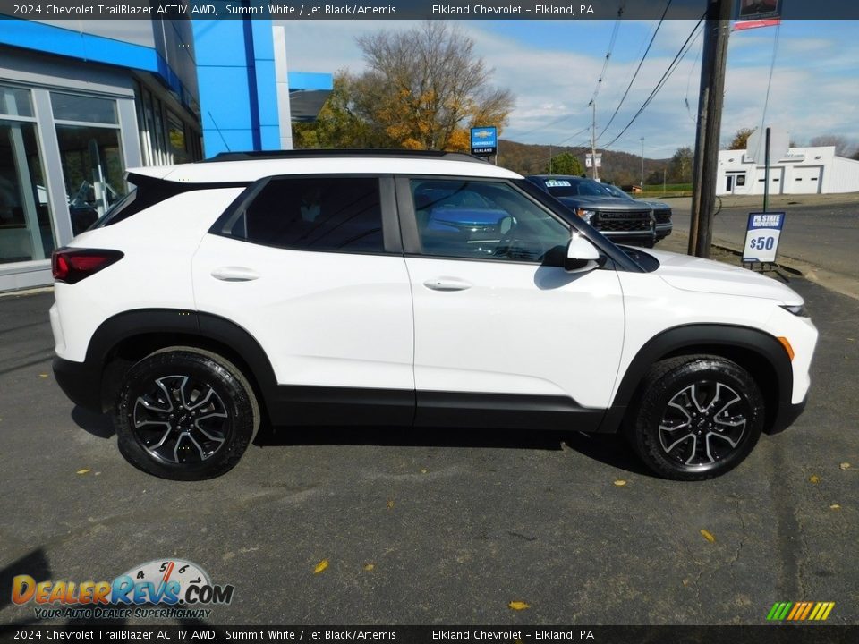 2024 Chevrolet TrailBlazer ACTIV AWD Summit White / Jet Black/Artemis Photo #3
