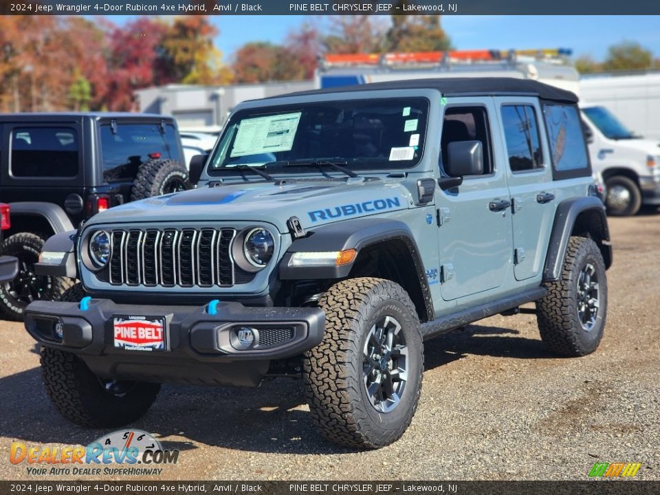 2024 Jeep Wrangler 4-Door Rubicon 4xe Hybrid Anvil / Black Photo #1