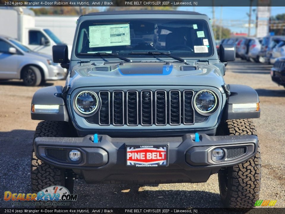 2024 Jeep Wrangler 4-Door Rubicon 4xe Hybrid Anvil / Black Photo #2