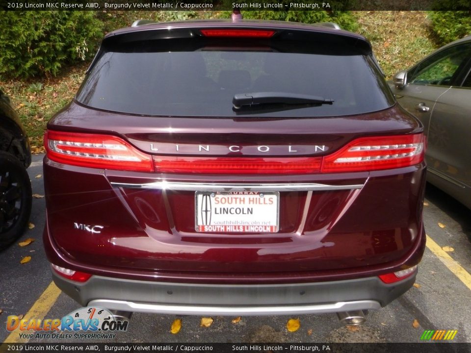 2019 Lincoln MKC Reserve AWD Burgundy Velvet Metallic / Cappuccino Photo #3