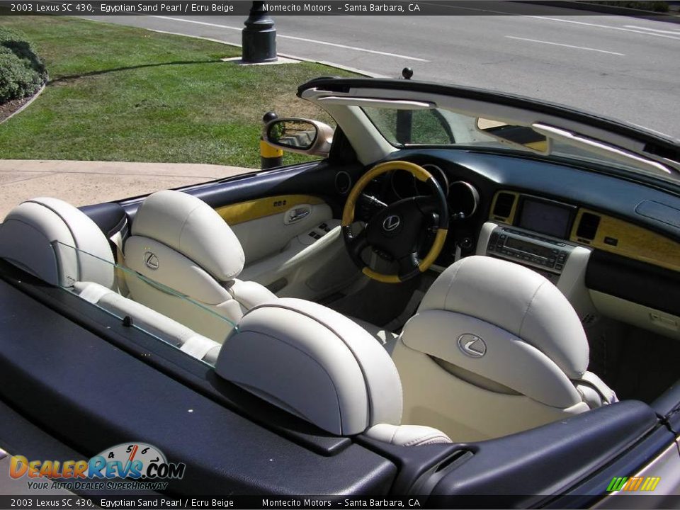 2003 Lexus SC 430 Egyptian Sand Pearl / Ecru Beige Photo #17