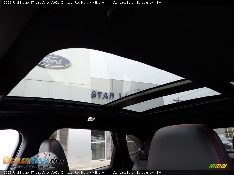 Sunroof of 2023 Ford Escape ST-Line Select AWD Photo #17