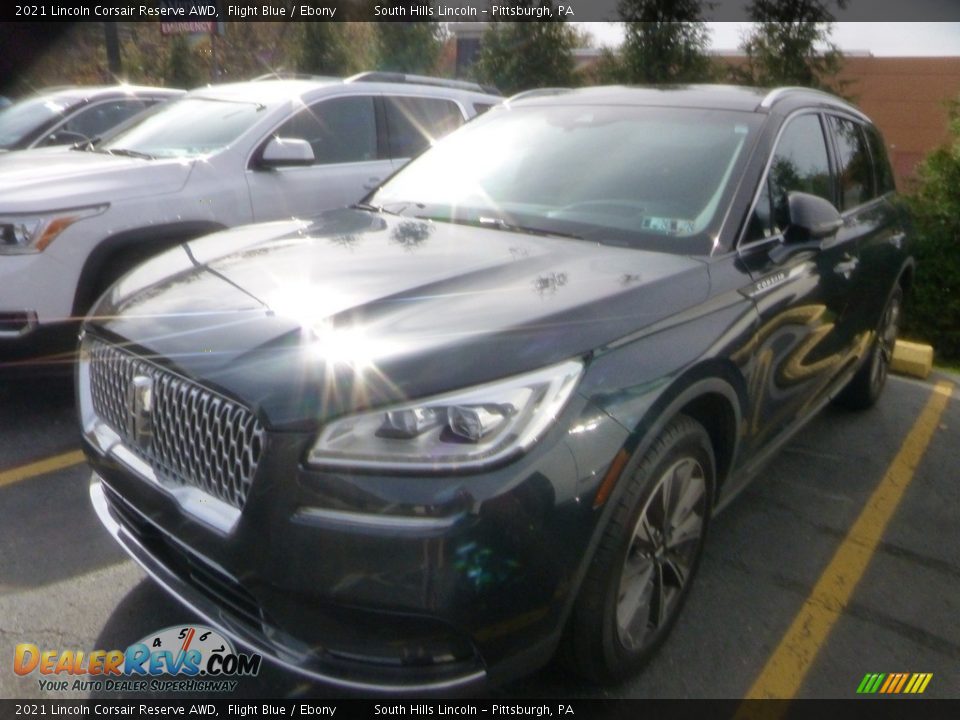 2021 Lincoln Corsair Reserve AWD Flight Blue / Ebony Photo #1