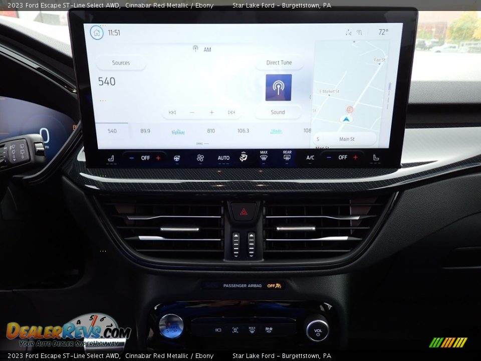 Controls of 2023 Ford Escape ST-Line Select AWD Photo #20