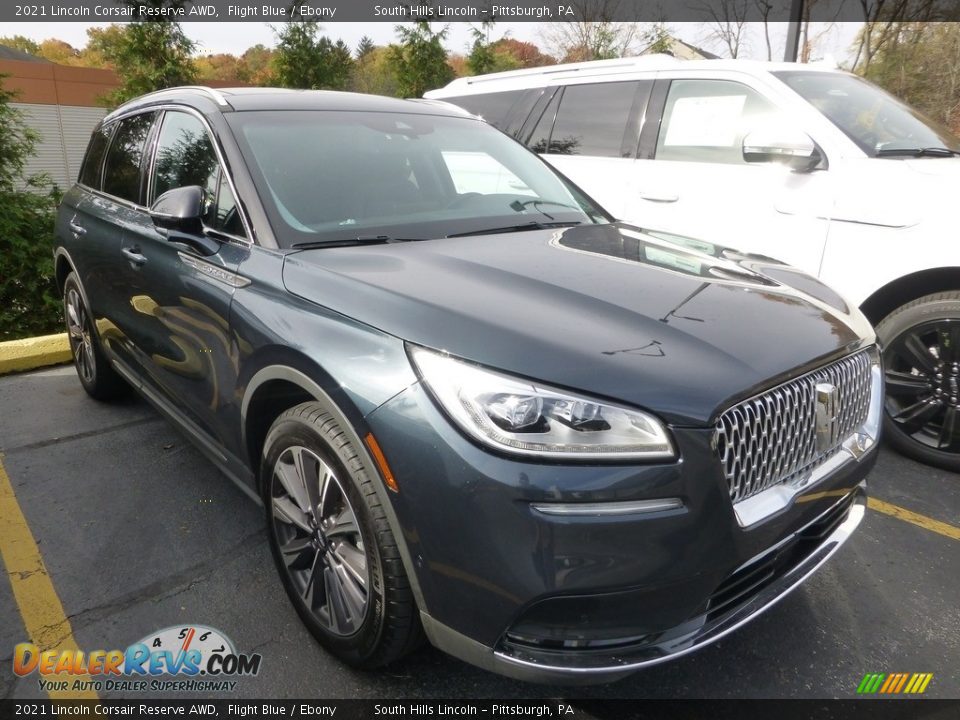 2021 Lincoln Corsair Reserve AWD Flight Blue / Ebony Photo #4