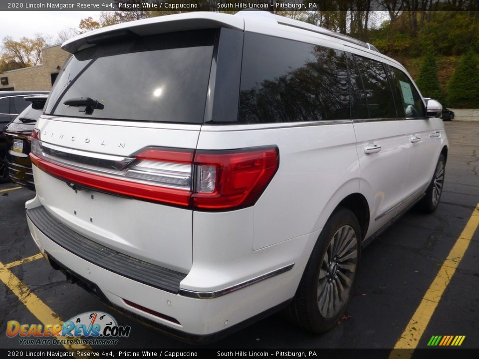 2020 Lincoln Navigator Reserve 4x4 Pristine White / Cappuccino Photo #3