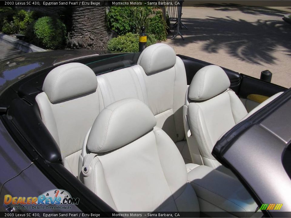 2003 Lexus SC 430 Egyptian Sand Pearl / Ecru Beige Photo #18