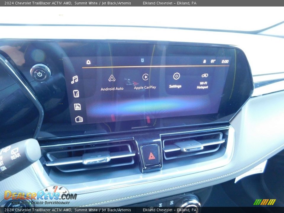 2024 Chevrolet TrailBlazer ACTIV AWD Summit White / Jet Black/Artemis Photo #29