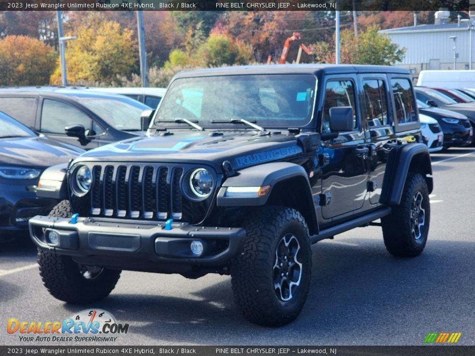 2023 Jeep Wrangler Unlimited Rubicon 4XE Hybrid Black / Black Photo #1