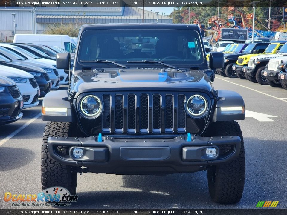 2023 Jeep Wrangler Unlimited Rubicon 4XE Hybrid Black / Black Photo #2