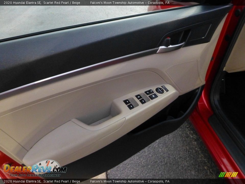 2020 Hyundai Elantra SE Scarlet Red Pearl / Beige Photo #19