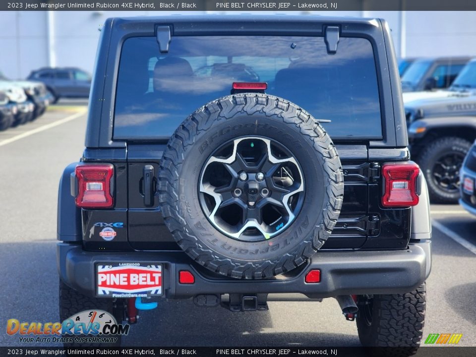 2023 Jeep Wrangler Unlimited Rubicon 4XE Hybrid Black / Black Photo #6