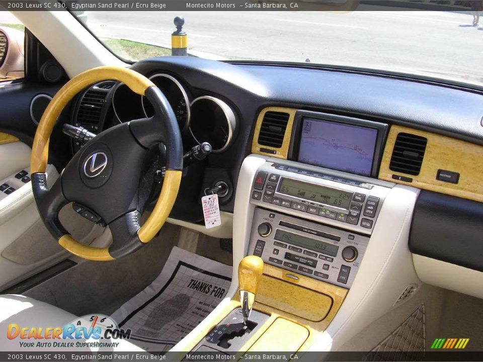 2003 Lexus SC 430 Egyptian Sand Pearl / Ecru Beige Photo #19