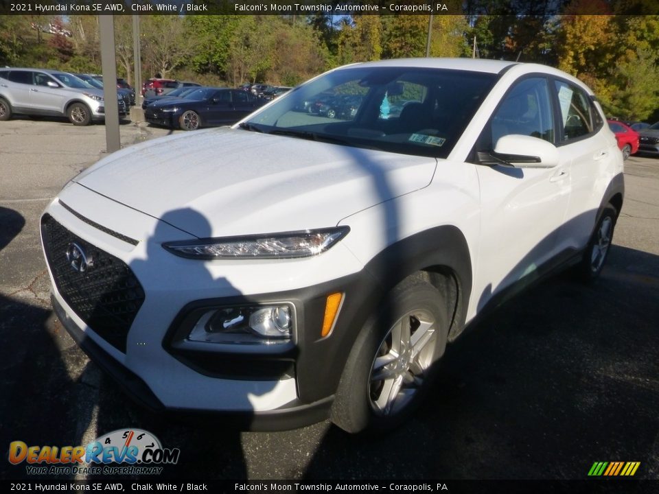 2021 Hyundai Kona SE AWD Chalk White / Black Photo #1