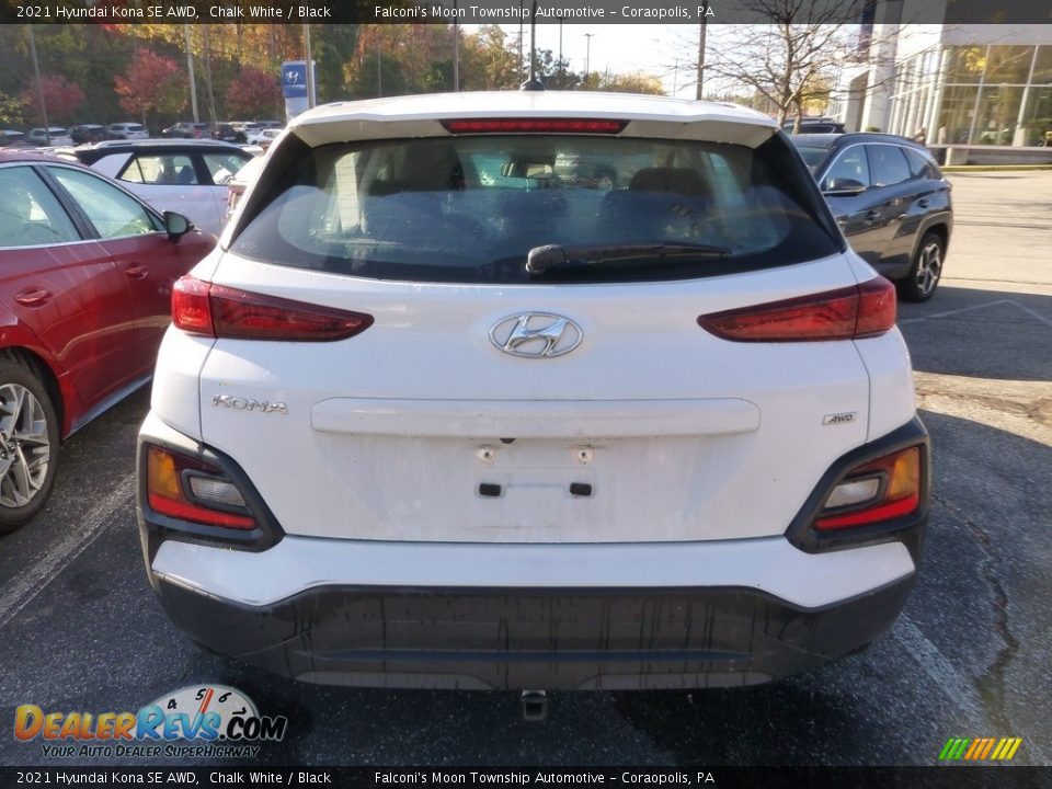 2021 Hyundai Kona SE AWD Chalk White / Black Photo #3