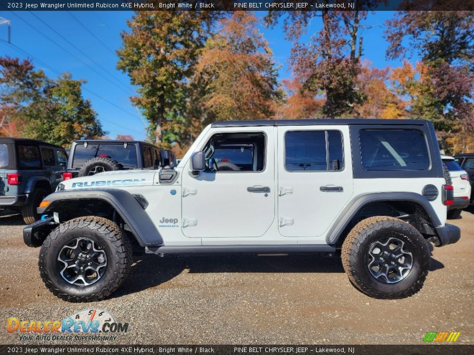 2023 Jeep Wrangler Unlimited Rubicon 4XE Hybrid Bright White / Black Photo #3