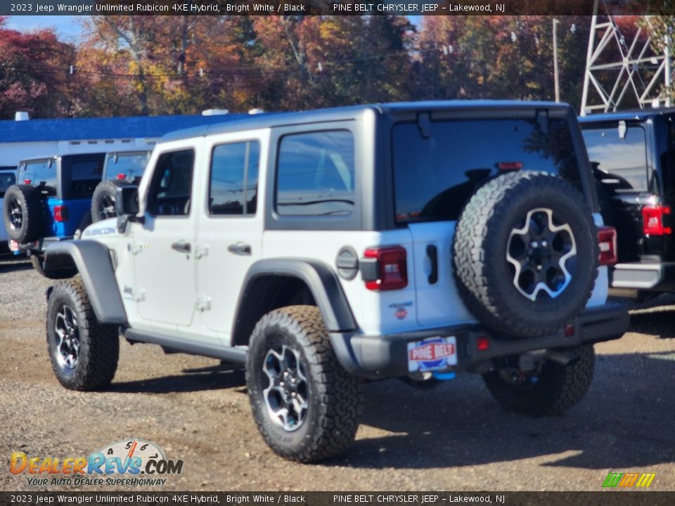 2023 Jeep Wrangler Unlimited Rubicon 4XE Hybrid Bright White / Black Photo #4