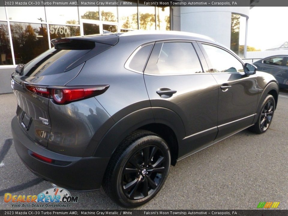 2023 Mazda CX-30 Turbo Premium AWD Machine Gray Metallic / White Photo #2