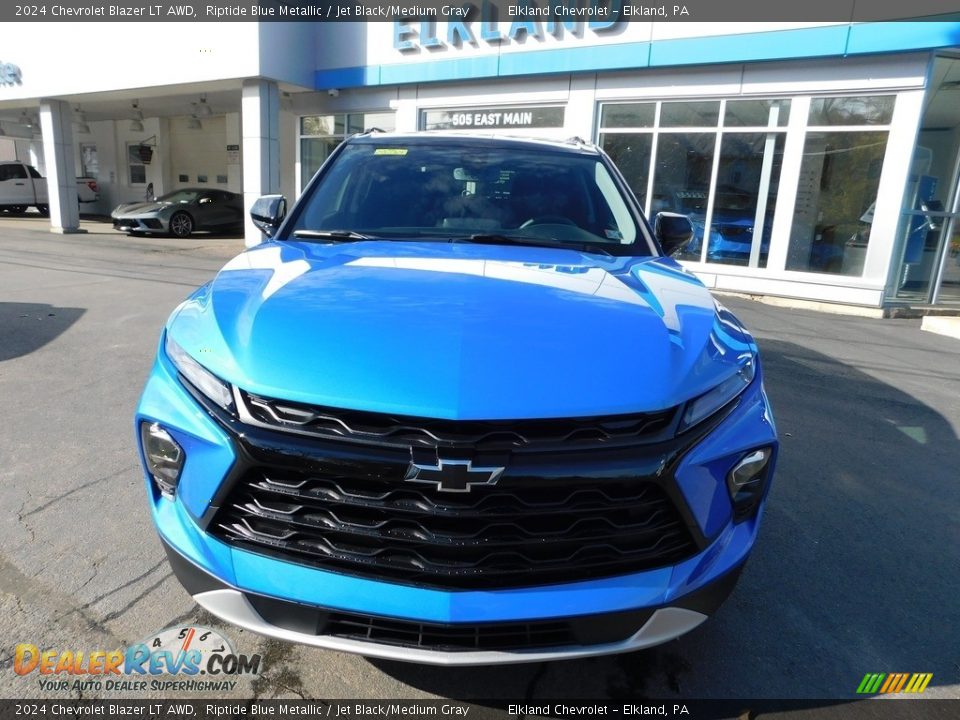 2024 Chevrolet Blazer LT AWD Riptide Blue Metallic / Jet Black/Medium Gray Photo #12