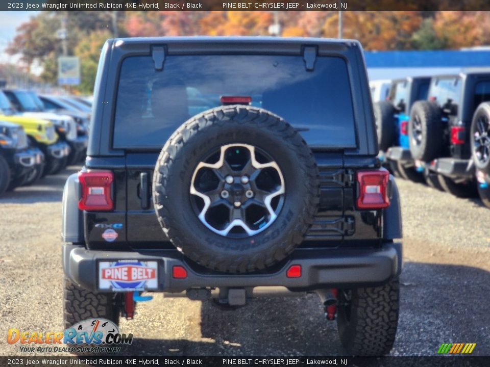 2023 Jeep Wrangler Unlimited Rubicon 4XE Hybrid Black / Black Photo #6