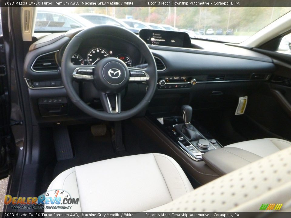 White Interior - 2023 Mazda CX-30 Turbo Premium AWD Photo #13