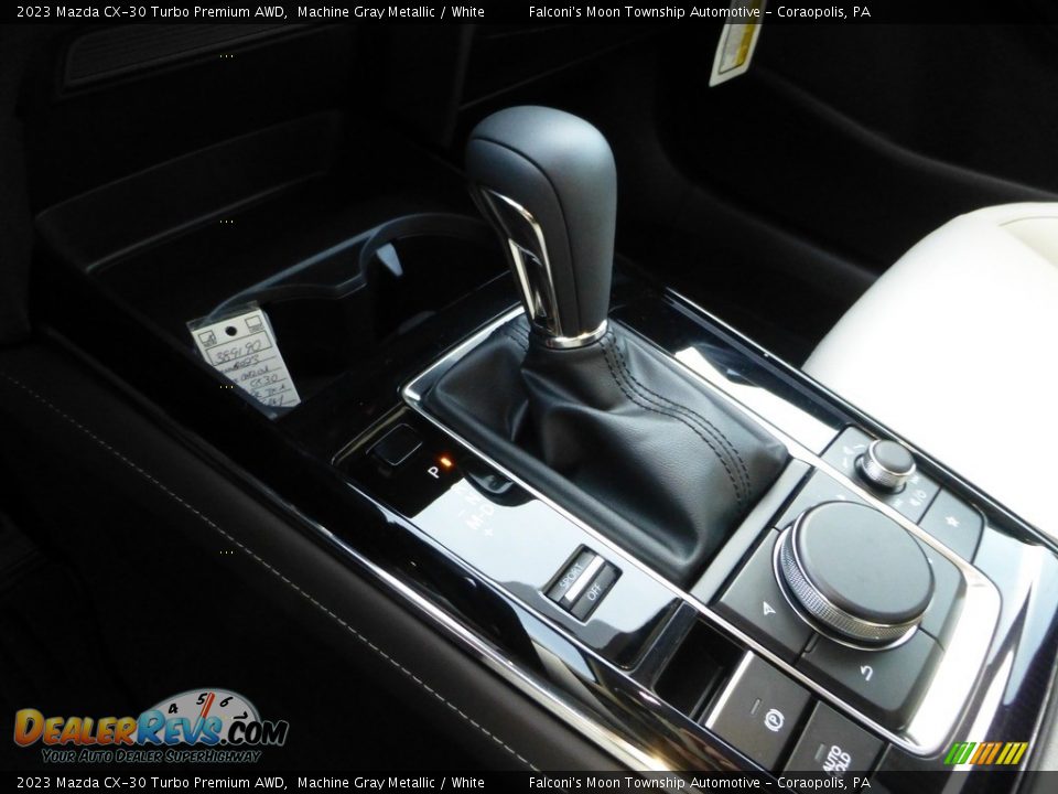 2023 Mazda CX-30 Turbo Premium AWD Machine Gray Metallic / White Photo #16