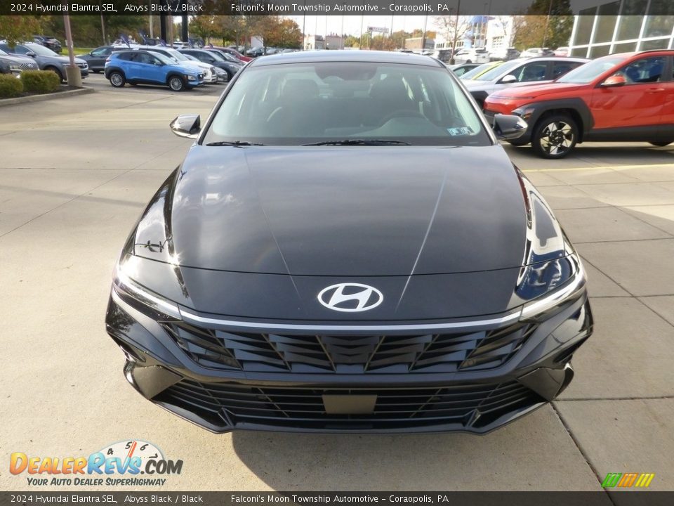 2024 Hyundai Elantra SEL Abyss Black / Black Photo #8