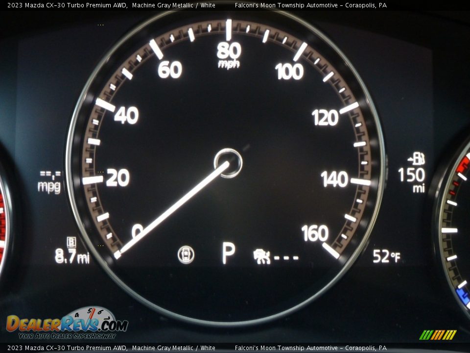 2023 Mazda CX-30 Turbo Premium AWD Machine Gray Metallic / White Photo #19
