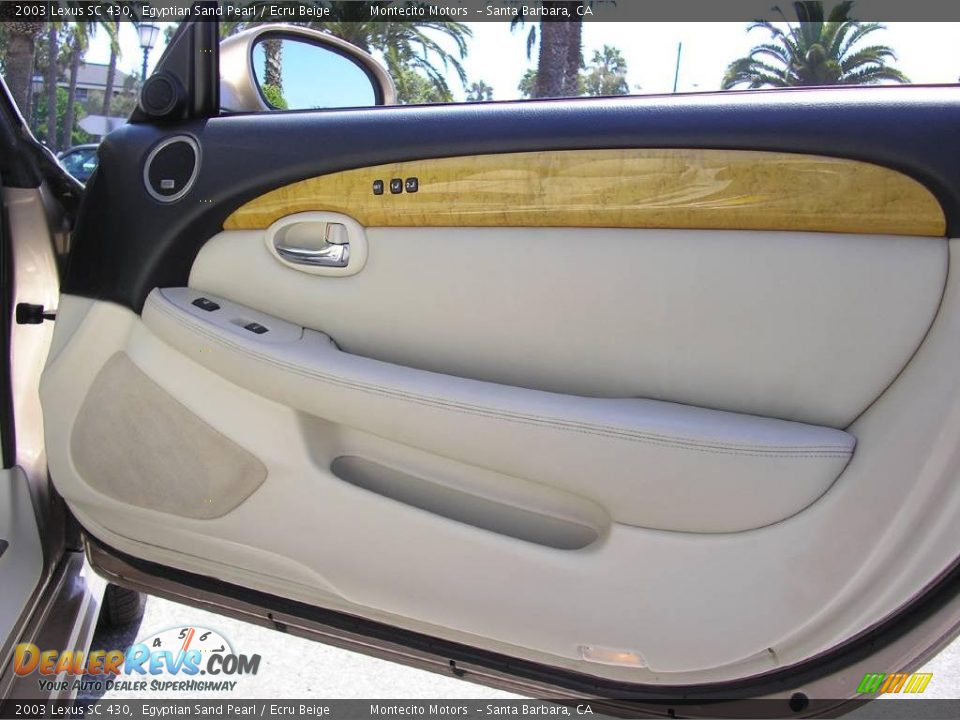 2003 Lexus SC 430 Egyptian Sand Pearl / Ecru Beige Photo #22