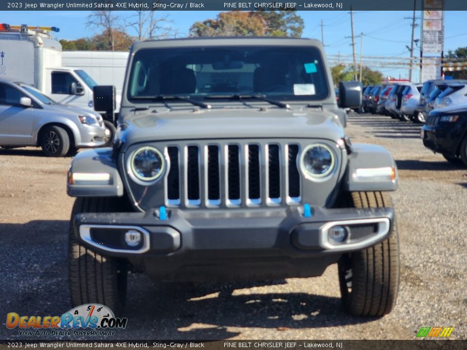 2023 Jeep Wrangler Unlimited Sahara 4XE Hybrid Sting-Gray / Black Photo #2