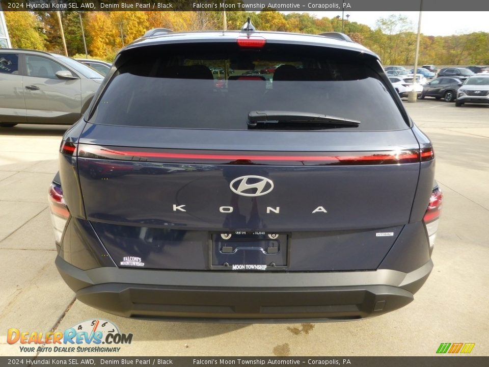 2024 Hyundai Kona SEL AWD Denim Blue Pearl / Black Photo #3