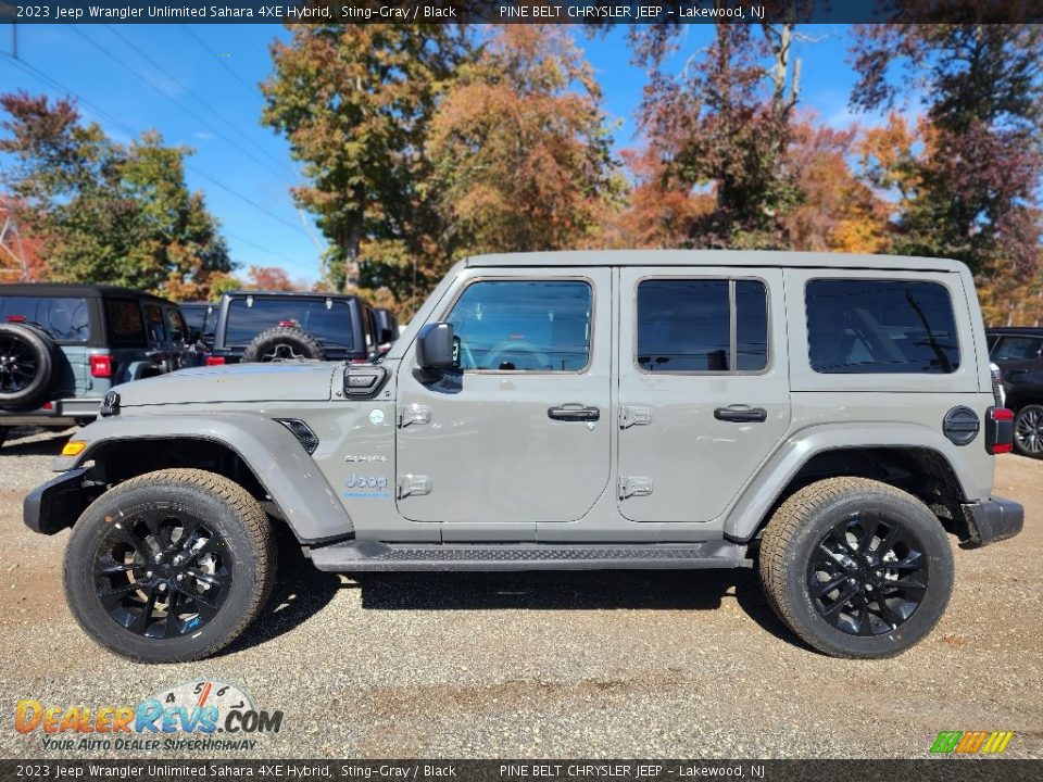 Sting-Gray 2023 Jeep Wrangler Unlimited Sahara 4XE Hybrid Photo #3