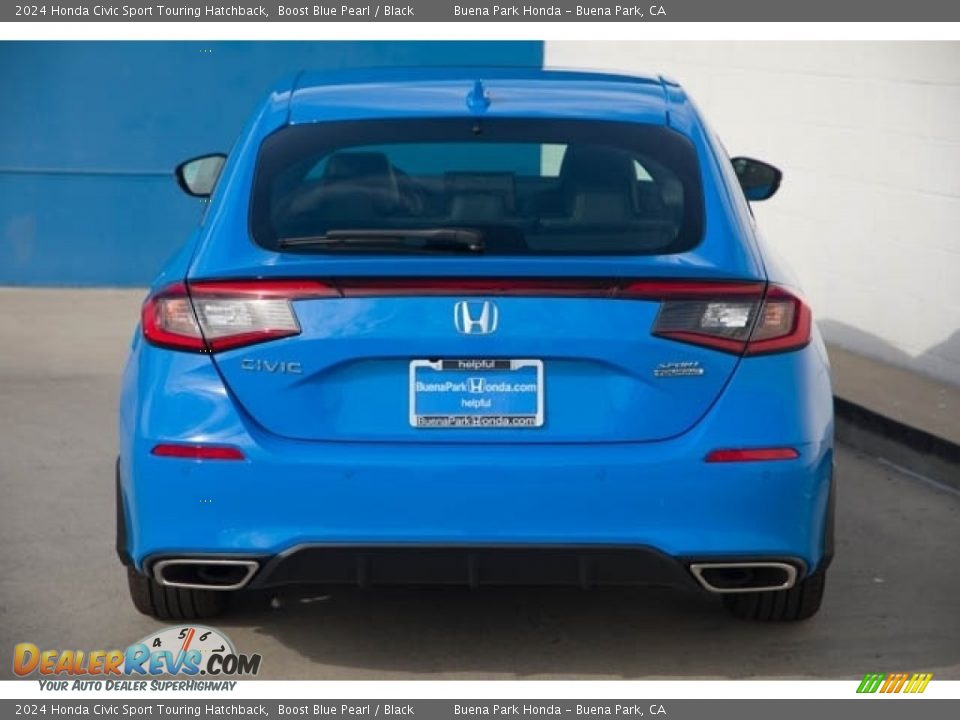 2024 Honda Civic Sport Touring Hatchback Boost Blue Pearl / Black Photo #5