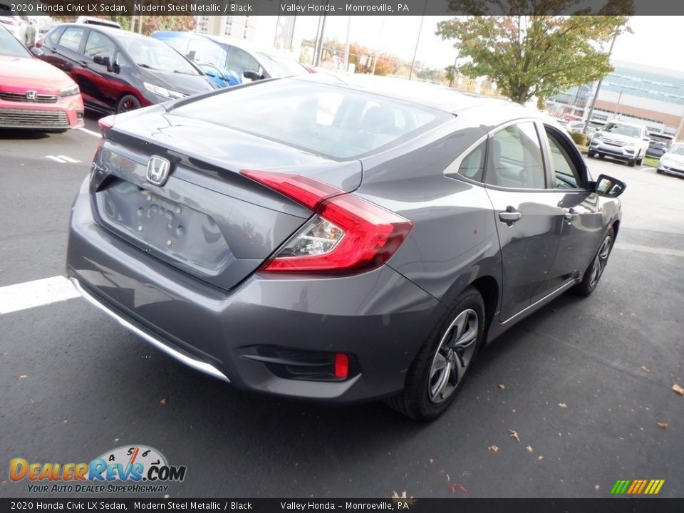 2020 Honda Civic LX Sedan Modern Steel Metallic / Black Photo #5