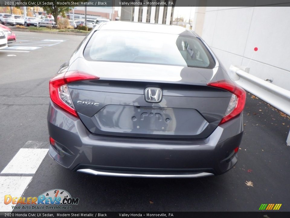 2020 Honda Civic LX Sedan Modern Steel Metallic / Black Photo #6